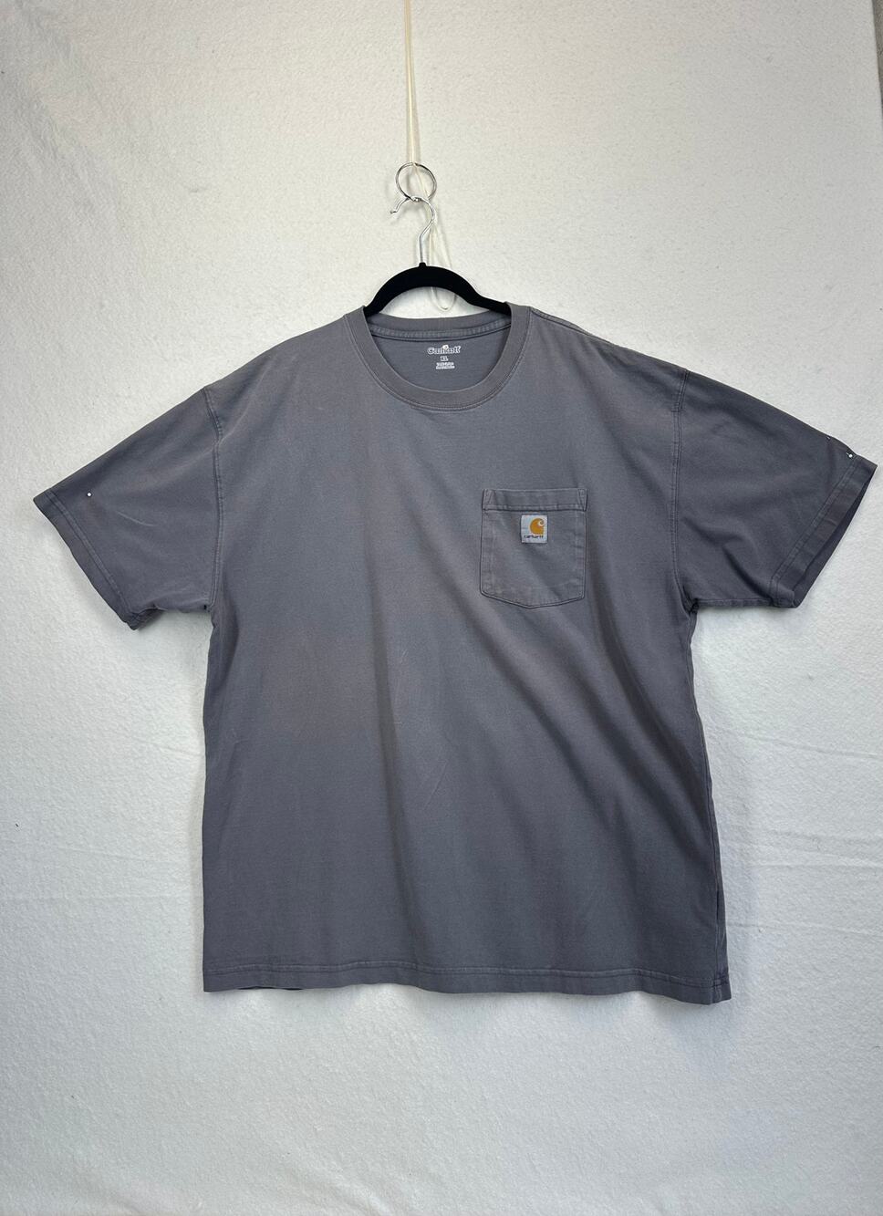 Carhartt K87 Crewneck Workwear Pocket T-Shirt Men's Charcoal Gray Size XL